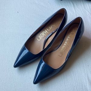 Navy blue Calvin Klein pump heels